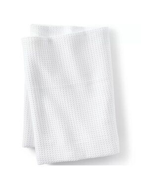 Lands' End King Size Organic Cotton Waffle Bed Blanket